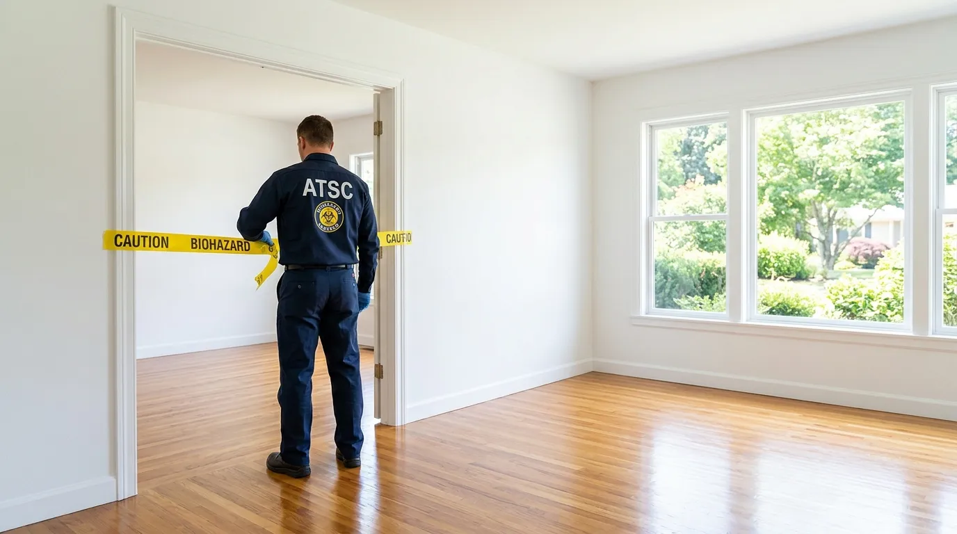 Certified biohazard cleanup crew performing Crime Scene Cleanup in Edgewater